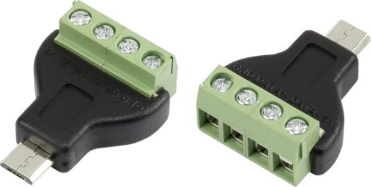Tru Components Mn-Usb4m Usb-Kontakt Med Skrutilkobling Micro Usb Type B 1 Stk