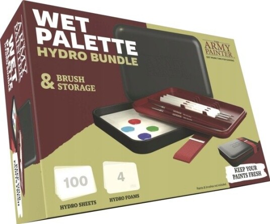 Army Painter Wet Palette Hydro Bundle & Brush Storage