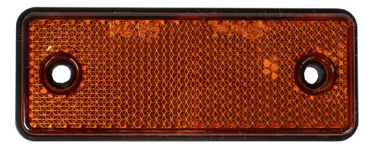 Oransje rektangular refleks 96 x 38mm