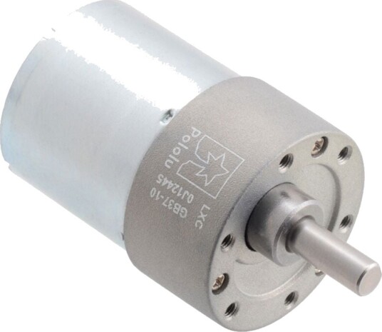 DC motor med gir 10:1 12 24V 1000 RPM metallgir 37×50 mm
