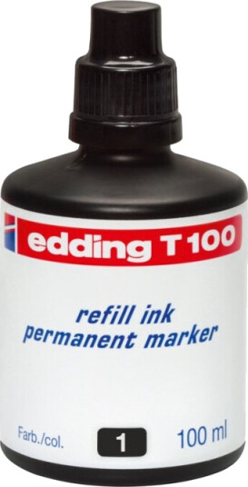 Edding T 100 - Blekk - Permanent - Svart - 100 Ml