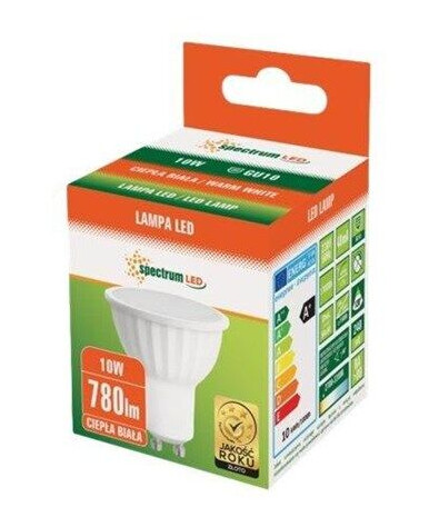 Spectrum LED-lyspære LED - LED spot light bulb - GU10 - 10 W - warm white light - 3000 K GU10