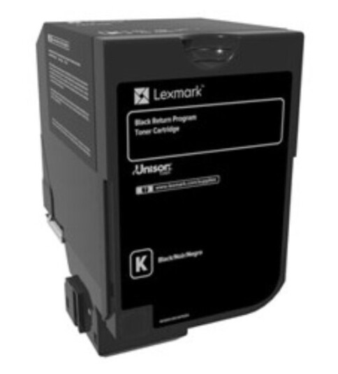 Lexmark CS 720 BK return Toner - 74C20K0 Original - Svart 3000 sider Lexmark CS 720 BK return Toner - 74C20K0 Original - Svart 3000 sider