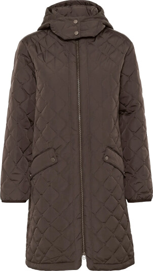 Cream Crarwen Jacket W. Hood Brown 46 Cream Crarwen Jacket W. Hood Brown 46