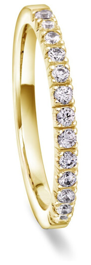 Moments by Pan Jewelry, Diamantring Faith i 585 gult gull0,26 CT | 2,1 mm bredde