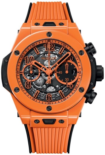 Hublot Herreklokke 441.CU.5910.RX Big Bang 42mm Unico Orange/Gummi