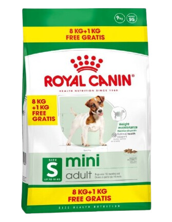 Mini Voksen 8 kg + 1 kg Hund Hundefôr & Hundemat Tørrfôr For Hund Royal Canin Mini Voksen 8 kg + 1 kg Hund Hundefôr & Hundemat Tørrfôr For Hund Royal Canin