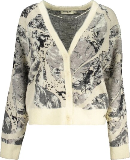 Desigual, Dame, Strikkevarer, Hvit, L,