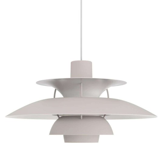 Louis Poulsen PH 5 Pendel Monochrome Oyster Grey -