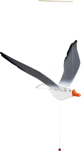 Small Foot  Wooden Baby Mobile Floating Seagull with Moving Wings