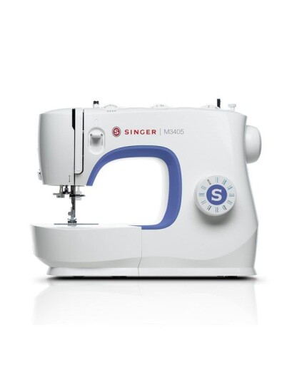 Singer M3405 Mekanisk Symaskin med 23 Sømmers og Enkeltskrittsknappehull Singer M3405 Mekanisk Symaskin med 23 Sømmers og Enkeltskrittsknappehull
