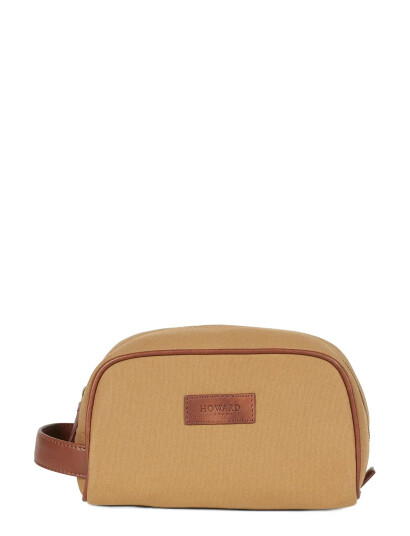 Howard London Howard Canvas Washbag Brown ONE SIZE