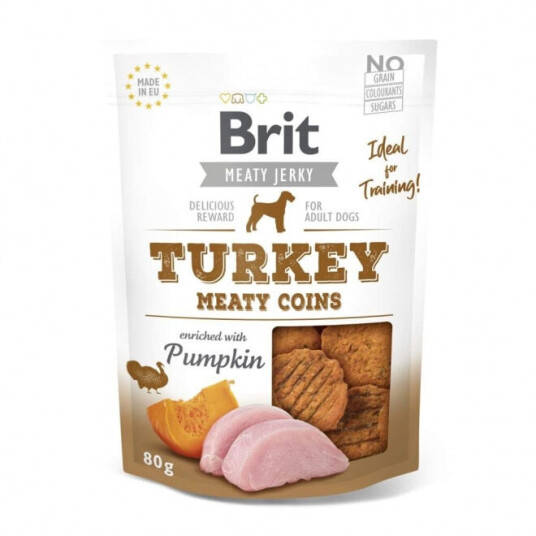 Brit Care Meaty Jerky Coins Turkey (80 G)