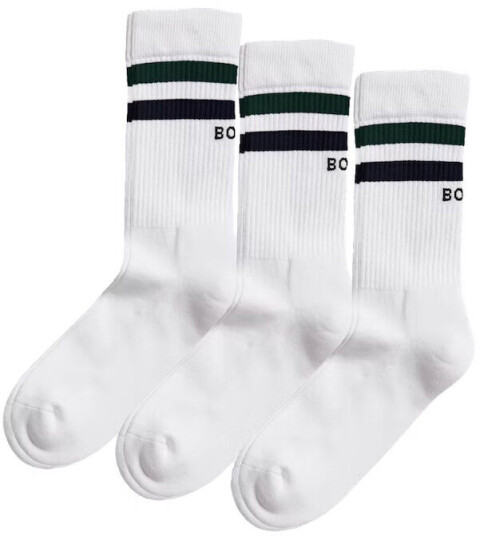 Bjørn Borg Core Crew Sock 3pk Mp White 41-45 Bjørn Borg Core Crew Sock 3pk Mp White 41-45