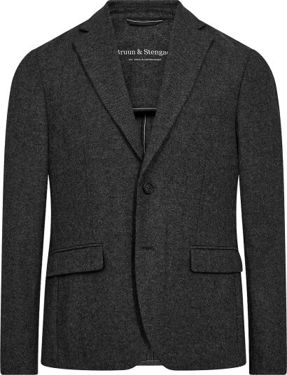 Bruun & Stengade Bs Macron Classic Fit Blazer GREY 52 Bruun & Stengade Bs Macron Classic Fit Blazer GREY 52