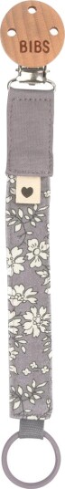 BIBS X Liberty Smokkesnor - Blomster - Fossil Grey - BIBS - OneSize - Smokkebånd - Lilla