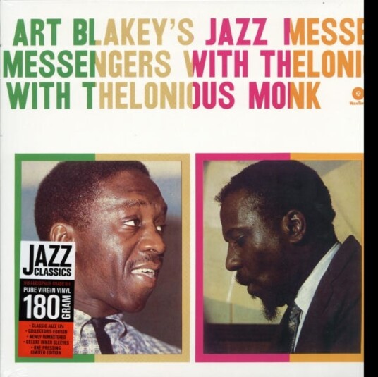 Art Blakey, Thelonious Monk Art Blakey's Jazz Messengers With Thelonious Monk LP/Vinyl Art Blakey, Thelonious Monk Art Blakey's Jazz Messengers With Thelonious Monk LP/Vinyl
