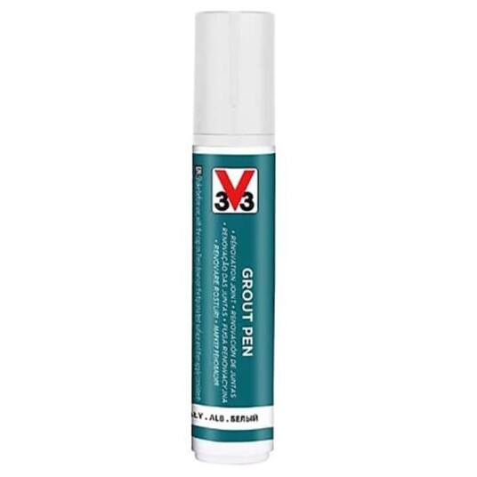 V33 Fugepenn Grout Pen 15 ml Hvit