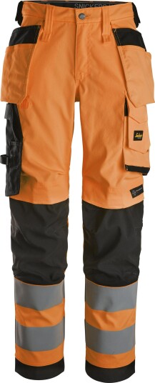 Snickers Workwear 6743 Arbeidsbukse varsel, oransje, kort Varsel, Oransje, Klær