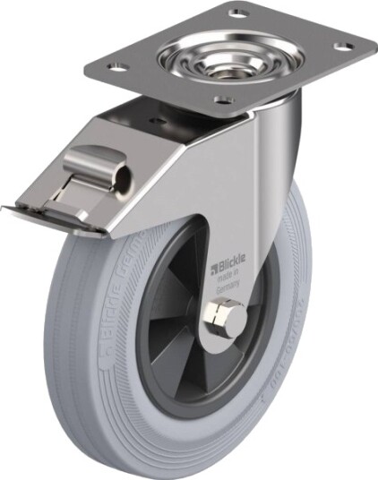 Blickle 427427 Lex-Vpp 200G-Fi-Sg Styrehjul Med Bremse Hjuldiameter 200 Mm Bæreevne (Maks.) 205 Kg (1 Stk.)