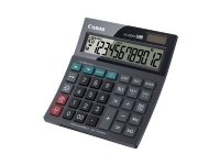 Canon AS-220RTS - Skrivebordskalkulator - 12 sifre - solpanel, batteri - mørk grå