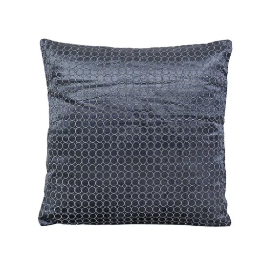 Pute Romimex Mørkeblå Fløyel 45 x 10 x 45 cm Broderi