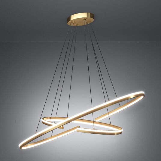 Pendellampe Stars of Light Bogado dimmbar Gull / Messing Stue Metall Moderne 50 Gull / Messing