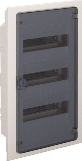 Hager VF312TS Kapsling med transparent dør 3 x 12 moduler, Elfordeling & strømforsyning