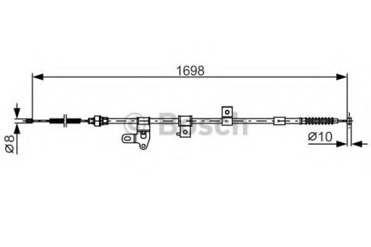 Bremsewire BOSCH 1 987 482 346