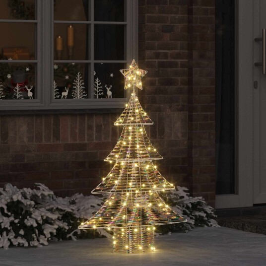 Juletre med 120 LED Varmhvit 120 cm PET Juletre med 120 LED Varmhvit 120 cm PET