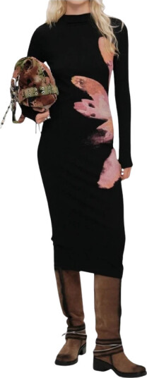 Desigual Dame Kjoler Svart XL, Desigual Dame Kjoler Svart XL,