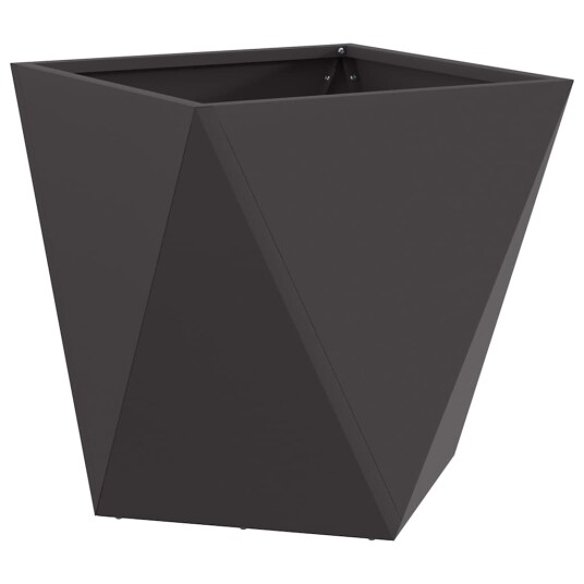 vidaXL Plantekassed 2 pcs Svart 40 x 40 x 40 cm Stål