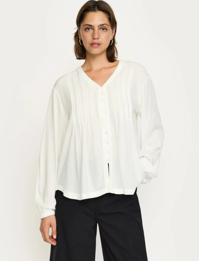 Soft Rebels Srfreedom V-Neck Blouse - White - XS Soft Rebels Srfreedom V-Neck Blouse - White - XS