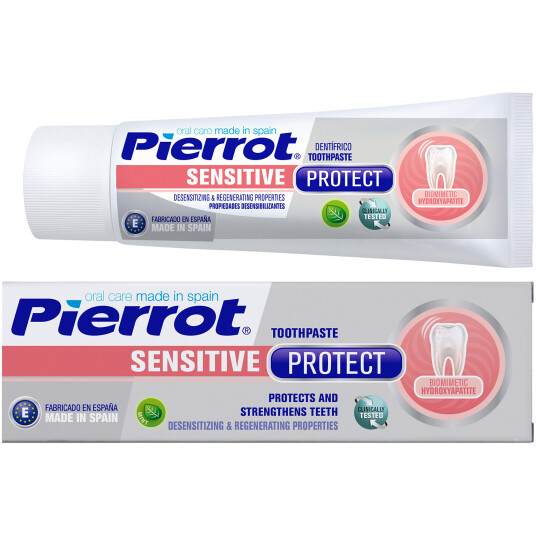 Tannpasta Mot Isninger Pierrot Sensitive Protect 75 ml. Tannpasta Mot Isninger Pierrot Sensitive Protect 75 ml.