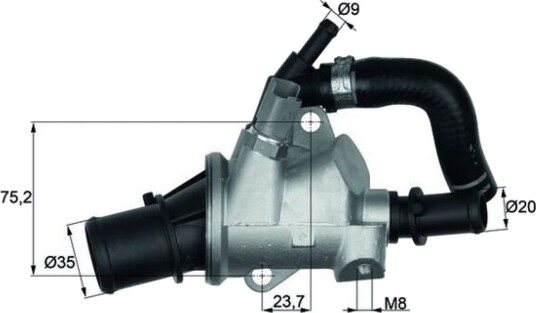 Termostat MAHLE ORIGINAL TI 146 88