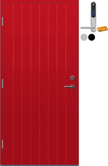 Ytterdør Bygg1 Bodø med Yale Doorman Classic Home