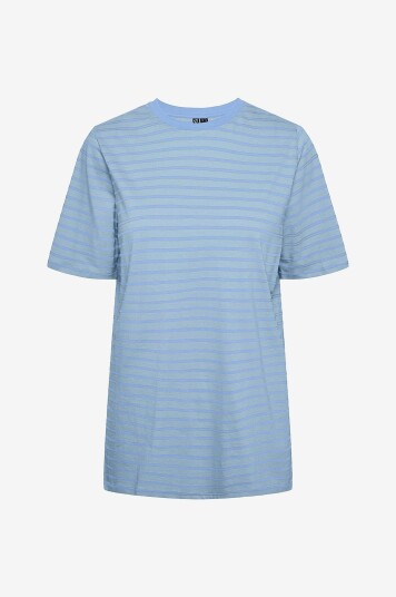 pieces T skjorte pcAbby SS Loose Tee Blå