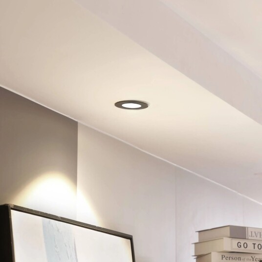 Arcchio LED-downlight Lirin svart 3 000 K
