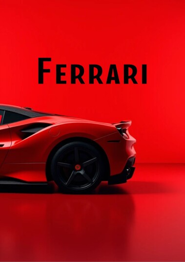 Plakat Ferrari Bil