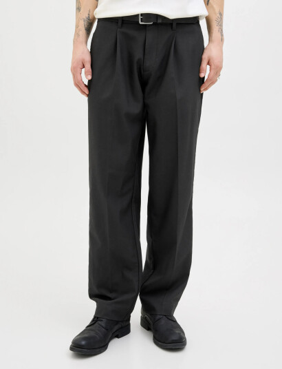 Jack & Jones Jprcckarl Jjcameron Pleated Chino Noos Black 31 x 32