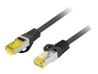 Lanberg Koblingskabel Rj-45 Hann Til Rj-45 Hann 50 Cm 6 Mm S/Ftp Cat 6A Flertrådet Uten Hindringer Formstøpt Halogenfri Svart Ral 9004