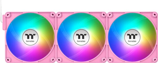 Thermaltake CT120 EX Reverse 120mm ARGB PC-vifte, Rosa - 3-pakning