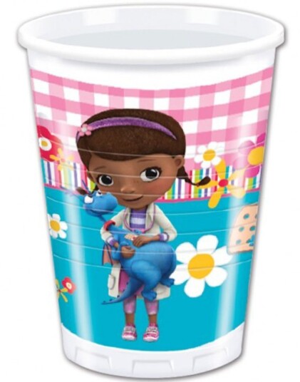 8 stk Plastkrus 200 ml Doc McStuffins