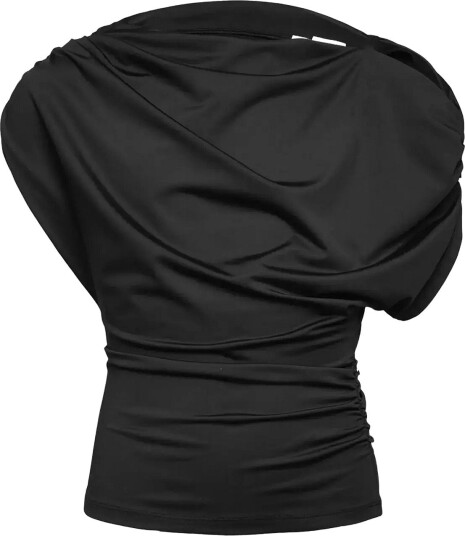 Rosemunde Kids Rkbridget Draped Ss T Shirt BLACK 128