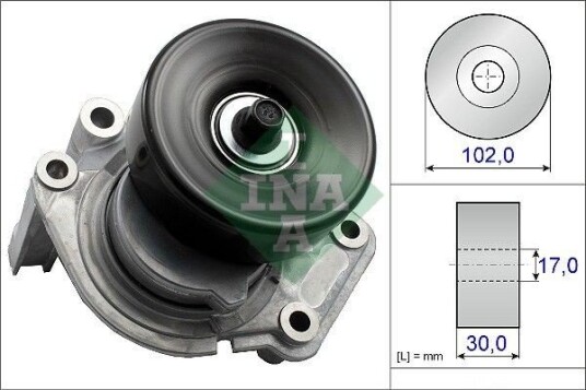 INA 534 0350 10 Spennarm, vifterem
