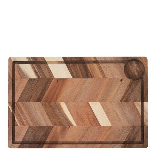 Aida - Design skjærebrett m/saftrille 40x26x3 cm akasie Aida - Design skjærebrett m/saftrille 40x26x3 cm akasie