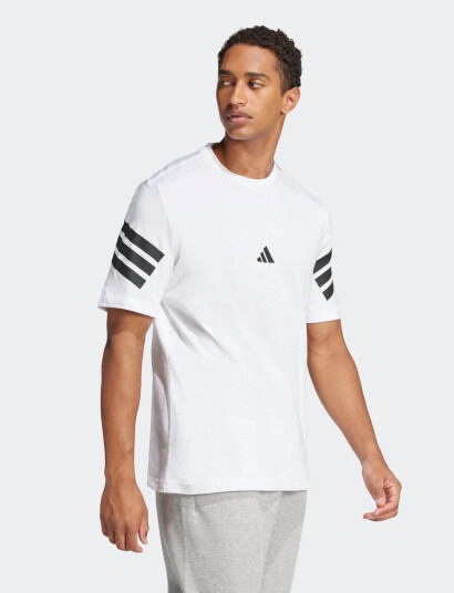 adidas Sportswear M Fi 3S Reg T - White - S adidas Sportswear M Fi 3S Reg T - White - S