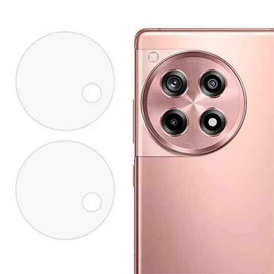 INCOVER OnePlus 12R Kamera Beskyttelsesglass - 2 stk. - Gjennomsiktig