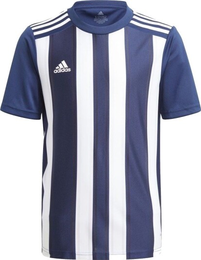 adidas Spillerdrakt Striped 21   Navy/hvit Barn størrelse 176 cm