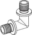 Tece Kne 90° 25 Mm Messing 707025